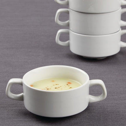 Athena Stackable Soup Bowls 160mm 290ml | Olympia (12 Pieces) 3