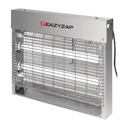 LED Insect Killer 8W Brushed Stainless Steel | Eazyzap 2
