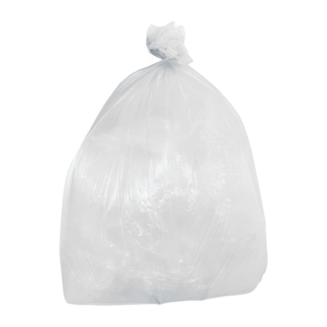 Lightweight Transparent Garbage Bags 80L | Jantex | 5kg