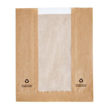 Fiesta Compostable Food Bags with Parchment Window