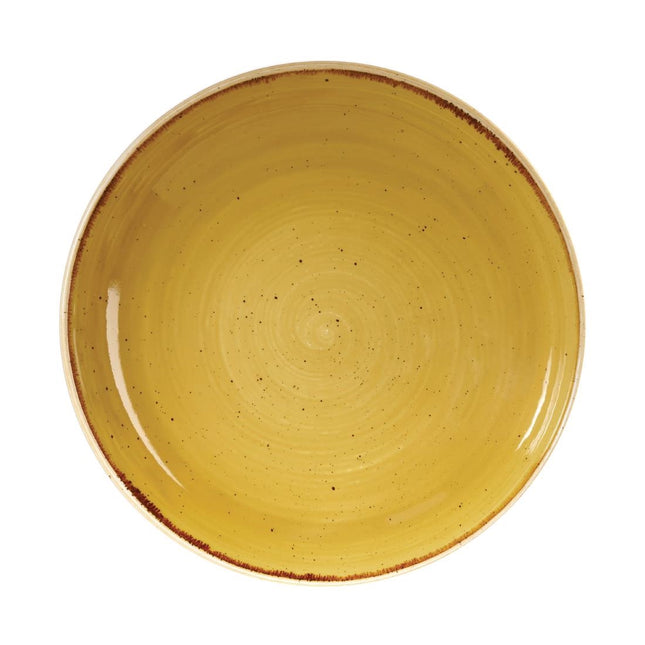 Coupe Bowl Mustard Yellow | Churchill Stonecast | 24.8cm