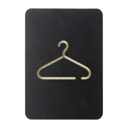 Coatroom Sign Black | Europel