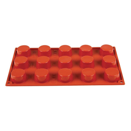 Silicone Baking Mold for 15 Petit-Fours | Pavoni Formaflex | 2cm Deep