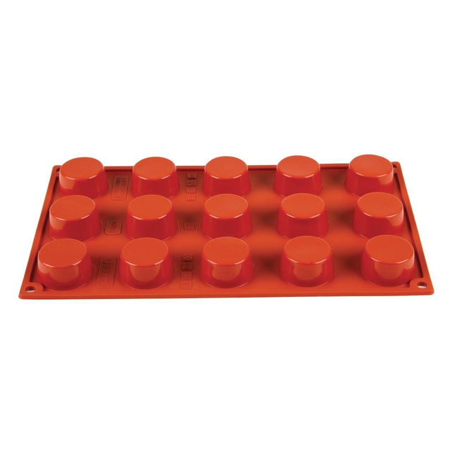 Silicone Baking Mold for 15 Petit-Fours | Pavoni Formaflex | 2cm Deep