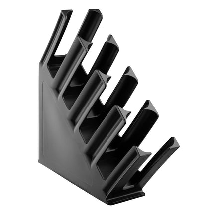 4-Slot Cup Holder Polypropylene Black | Olympia Kristallon Collection