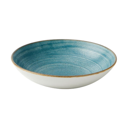 Raw Teal Coupe Bowls 184mm | Churchill Stonecast Raw 2