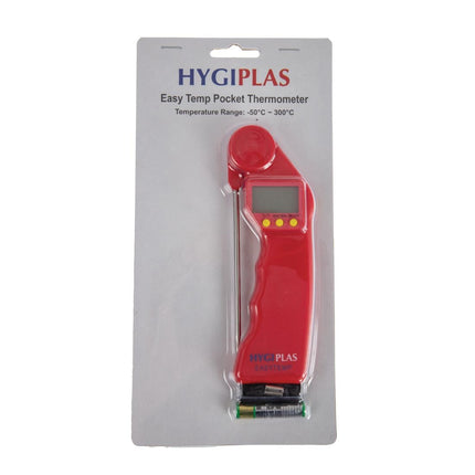 Easytemp Digital Pocket Thermometer Red | Hygiplas 9