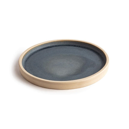 Flat Round Plates Blue Granite | Olympia | 18 cm 2