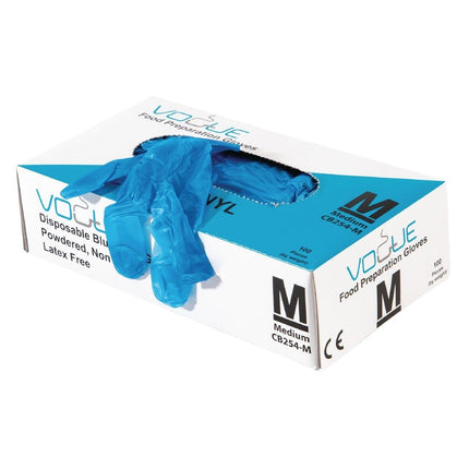 Powdered Vinyl Gloves with Free Dispenser Holder | Large Size 5