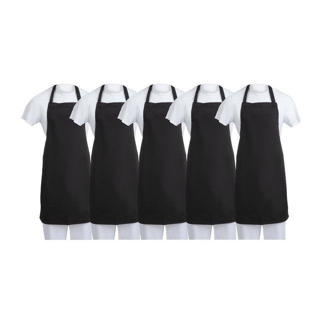 Black Poly-Cotton Aprons | Whites