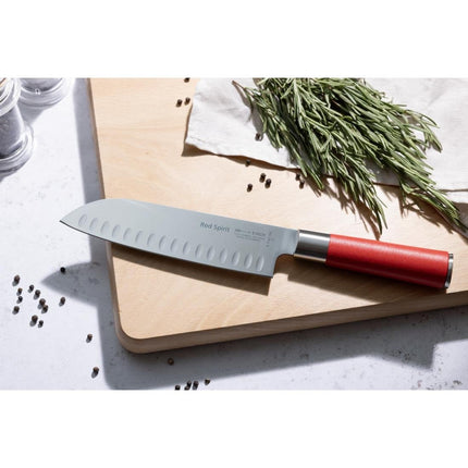 Dick Red Spirit Santoku Knife 18cm with Granton Edge 3