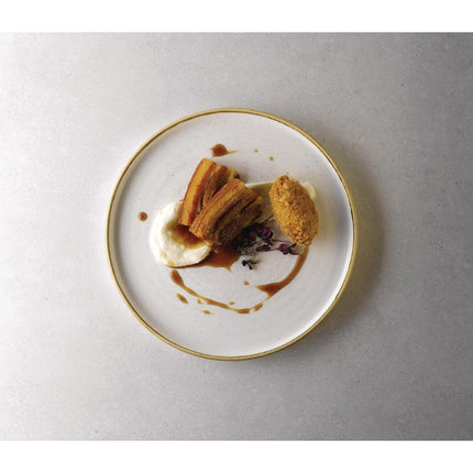 Stonecast Barley White Rimmed Plate 22cm | Churchill 7
