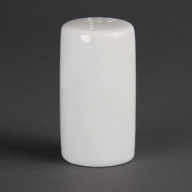 Whiteware Pepper Shaker 8cm | Olympia