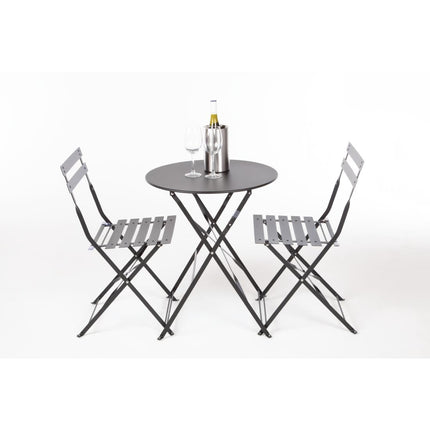 Steel Folding Chairs Black | Bolero 9