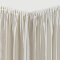 Pleated Tablecloth with Skirt in Cream