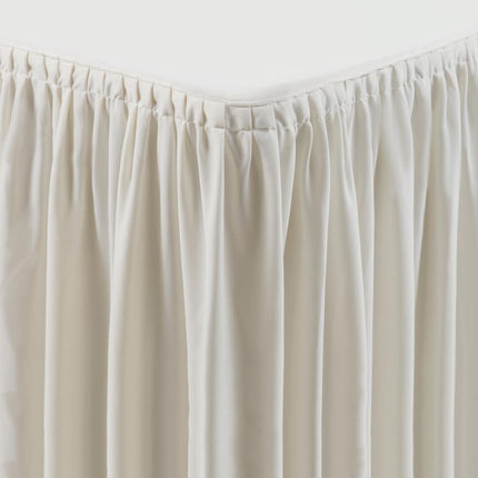 Pleated Tablecloth with Skirt in Cream