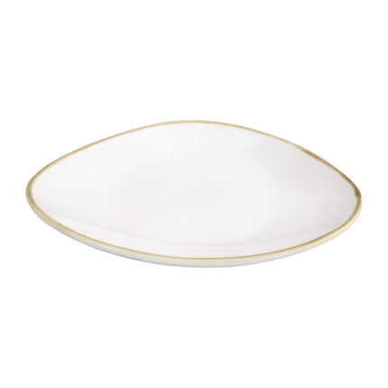 Kiln Chalk White Triangular Plates 280mm | Olympia 3