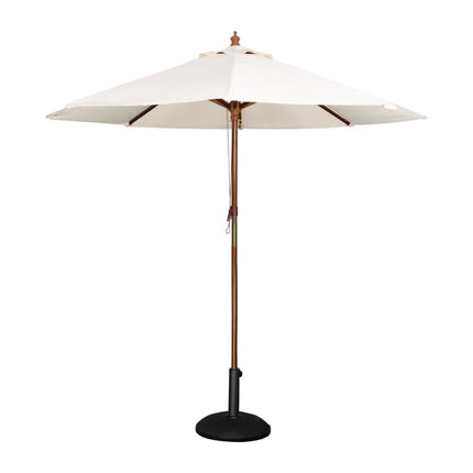 3m Round Cream Parasol | Bolero Outdoor Sun Protection 2