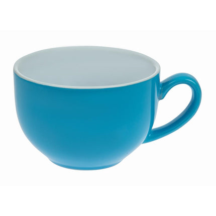 Blue Cappuccino Cups 34cl with Rolled Edges | Olympia Porcelain 2