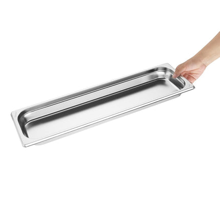 Stainless Steel Gastronorm Pan 2/4 Size 40mm | Vogue 5