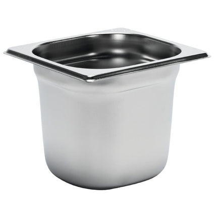 Stainless Steel GN 1/6 Container 15cm Depth | Gastro M