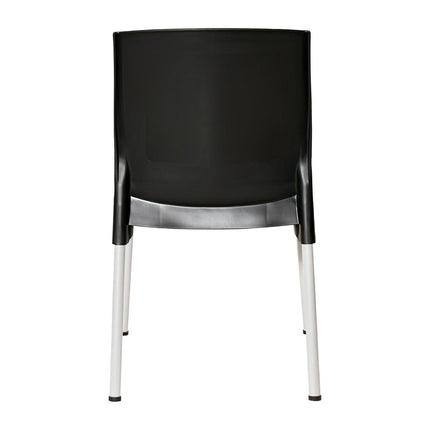 Bolero Elements Black Polypropylene Chairs Set of 4 4