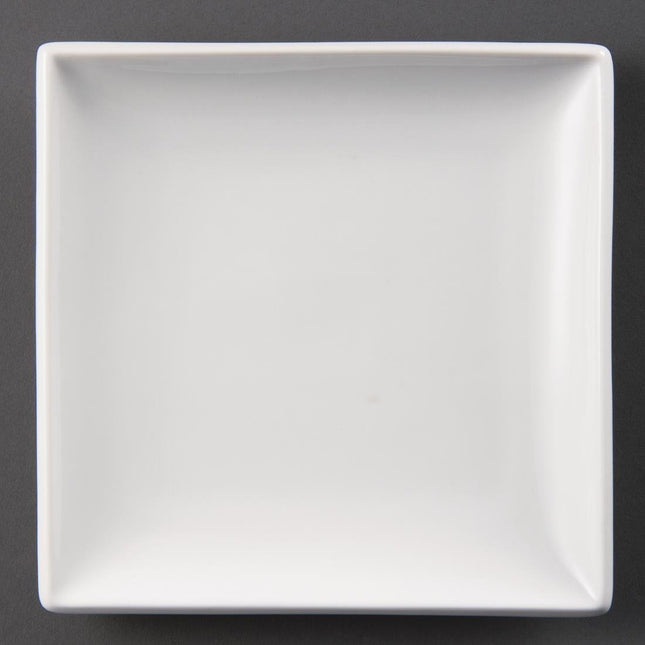 Square Whiteware Plates 18cm | Olympia Whiteware