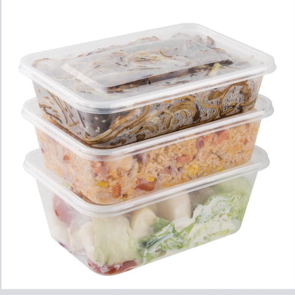 Recyclable Microwaveable Plastic Containers 65cl with Lids | Fiesta | 250 Pieces 6