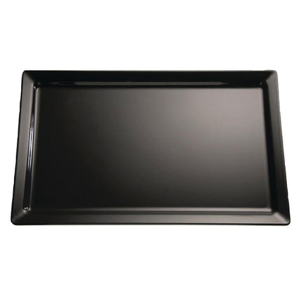 Melamine Serving Bowl Black GN 1/2 | APS Pure