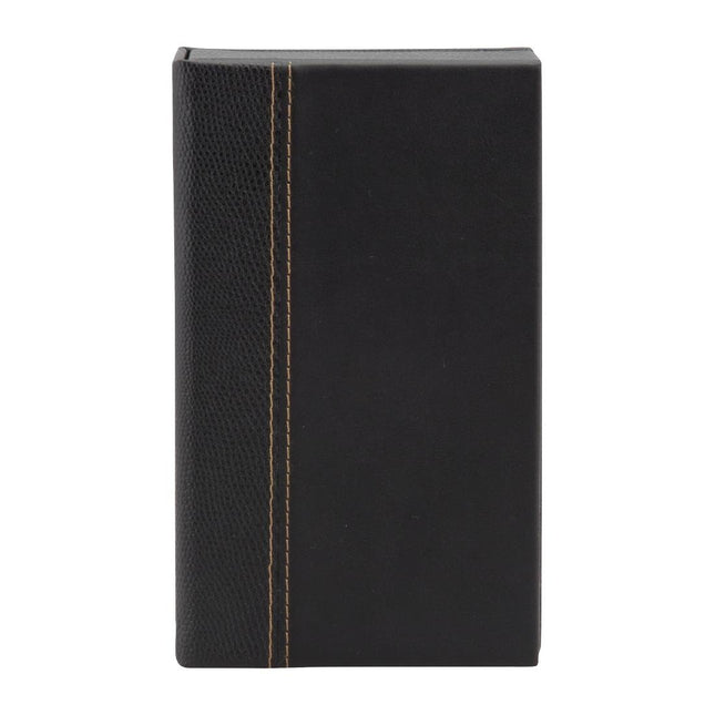 Trendy Black Leather-Style Bill Presenter | Securit