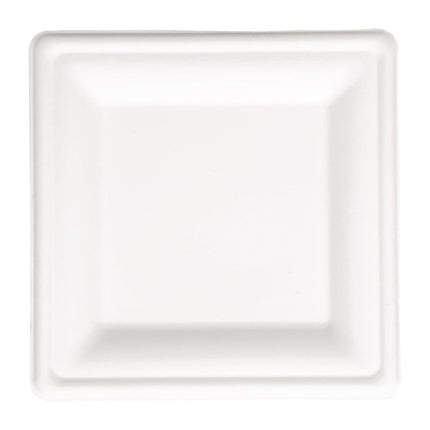 Compostable Bagasse Square Plates 261mm | Fiesta 3