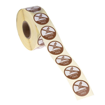 Reusable Gluten-Free Food Labels | Hygiplas | 1000 Pieces 2