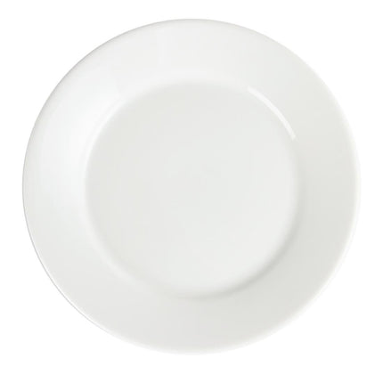Dinner Plates with Wide Rim 23cm | Olympia Whiteware | Set of 12 5