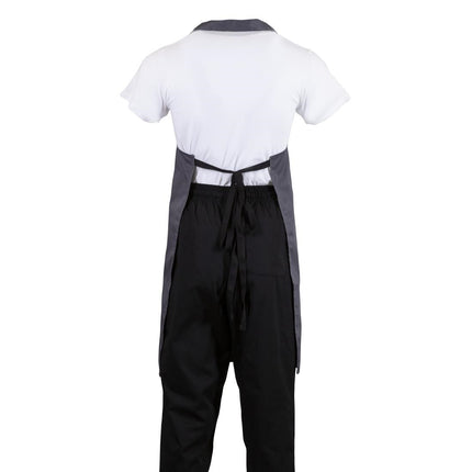 Poly-Cotton Bib Apron Grey | Whites 6