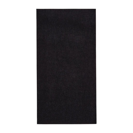 Recyclable 3-Ply Black Dinner Napkins 40x40cm 1/8 Fold | Fiesta