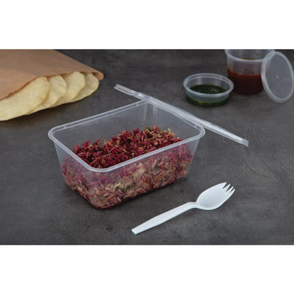 Recyclable Microwaveable Plastic Containers 100cl with Lids | Fiesta | 250 Pieces 5