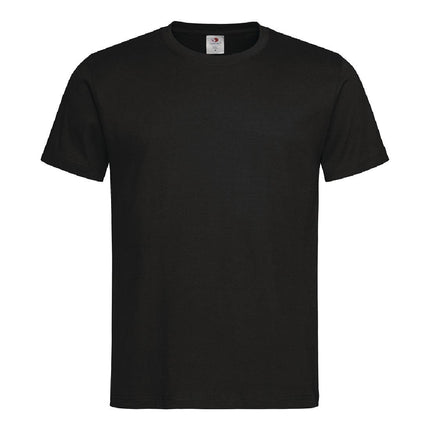 Unisex Black T-Shirt L | 100% Cotton with Double Rib Collar