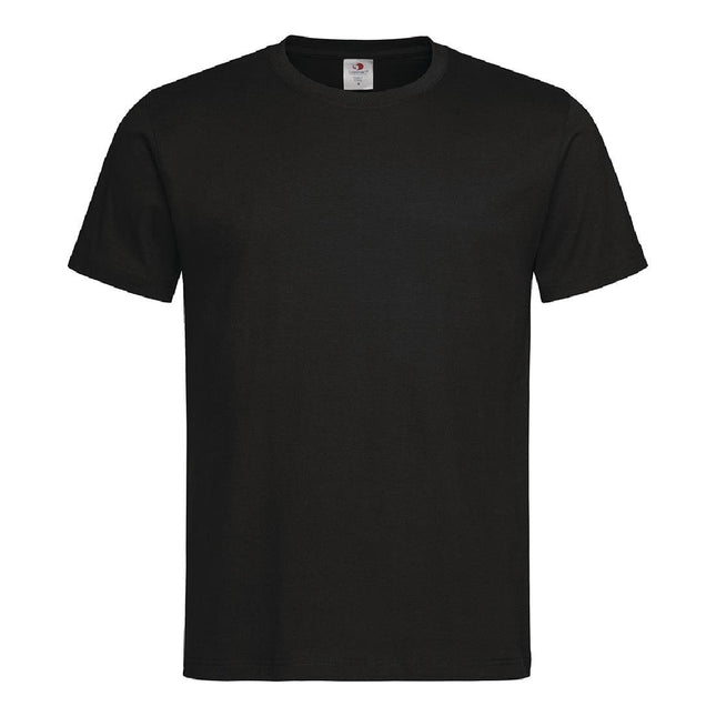 Unisex Black T-Shirt L | 100% Cotton with Double Rib Collar