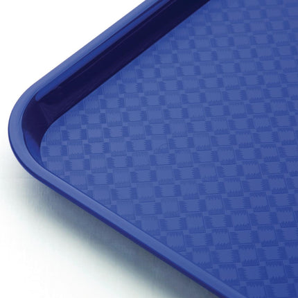 Polypropylene Serving Tray with Anti-Slip Texture | Olympia Kristallon | 45 x 35 cm | Blue 2