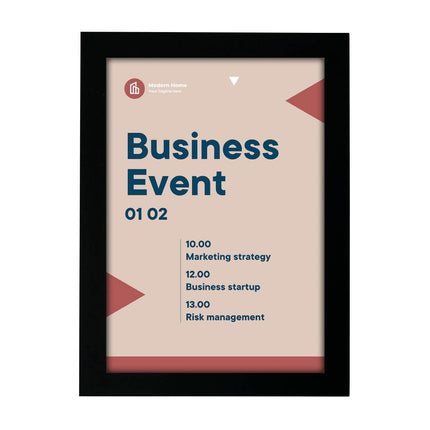 Self-Adhesive Info Frame Set 2 Pieces A5 Black | Europel 2