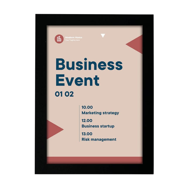 Self-Adhesive Info Frame Set 2 Pieces A5 Black | Europel 2