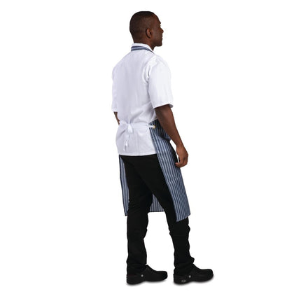 Waterproof Apron Blue-White Striped | Whites 6