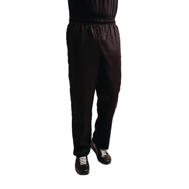 Unisex Teflon Coated Chef Trousers Black M | Whites Easyfit