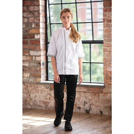 Unisex Short Sleeve Chef Jacket White | Southside | Size M 3