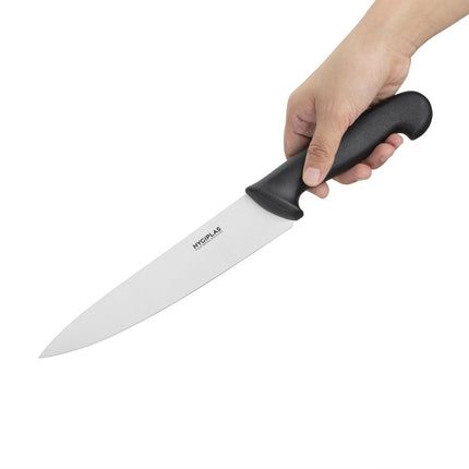 Chef's Knife 21.5cm Black Handle | Hygiplas 2