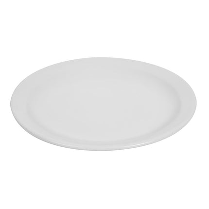 Whiteware Plates with Narrow Rim 20.2cm | Olympia | Set of 12 3