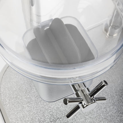 Double Breakfast Cereal Dispenser 2 x 4.5L with Stainless Steel and Chrome Finish | APS 5