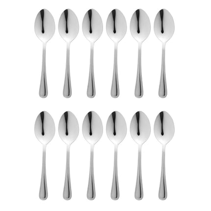 Soup Spoons High Gloss 18/0 Stainless Steel with Bead Edge | Olympia Bead 3