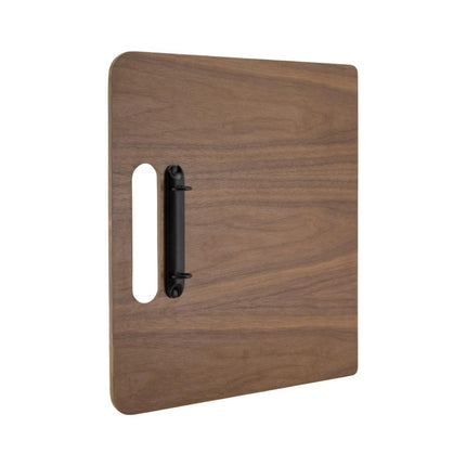 Walnut Wooden Menu Board with Black Powder-Coated Ring Binder | Securit Walnut Range 2
