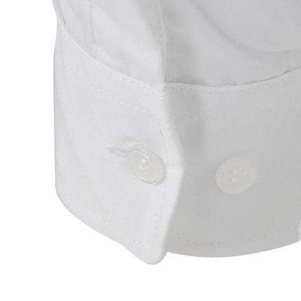 Unisex Long Sleeve White Shirt | Uniform Works Series 9